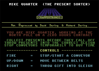 Mike Quarter: The Present Sorter - Screenshot - Game Title Image