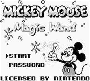 Mickey Mouse: Magic Wands! - Screenshot - Game Title Image