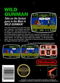 Wild Gunman - Box - Back Image