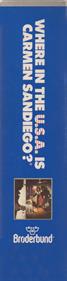 Where in the U.S.A. is Carmen Sandiego? - Box - Spine Image
