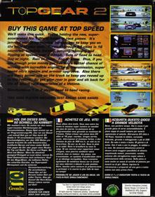 Top Gear 2 - Box - Back Image