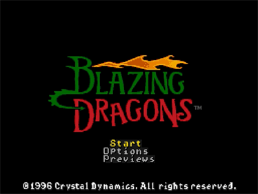 Blazing Dragons - Screenshot - Game Title Image