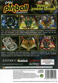 Gottlieb Pinball Classics - Box - Back Image