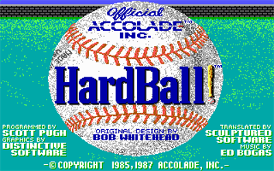 HardBall! - Screenshot - Game Title Image