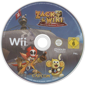 Zack & Wiki: Quest for Barbaros' Treasure - Disc Image