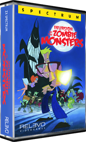 Invasion of the Zombie Monsters - Box - 3D Image