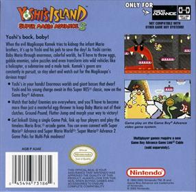 Super Mario Advance 3: Yoshi's Island - Box - Back Image