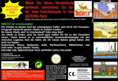 Astérix - Box - Back Image