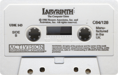Labyrinth: The Computer Game - Cart - Back Image