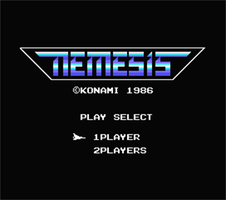 Gradius - Screenshot - Game Title Image