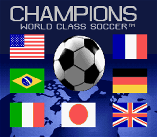 Champions: World Class Soccer - Screenshot - Game Title Image