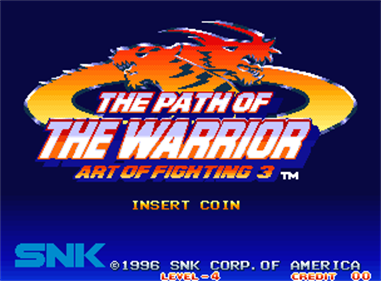 Art of Fighting 3: The Path of the Warrior - Screenshot - Game Title Image