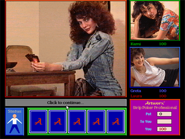 Strip Poker Professional - Screenshot - Gameplay Image