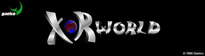 Xor World - Arcade - Marquee Image