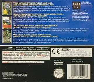 Professor Brainium's Games - Box - Back Image