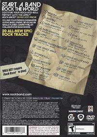 Rock Band: Track Pack: Classic Rock - Box - Back Image