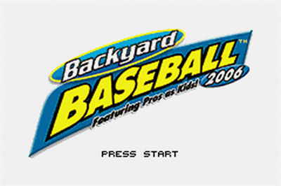 Backyard Baseball 2006 - Screenshot - Game Title Image
