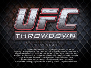 UFC: Throwdown - Screenshot - Game Title Image