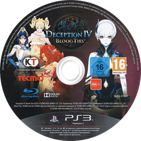 Deception IV: Blood Ties - Disc Image