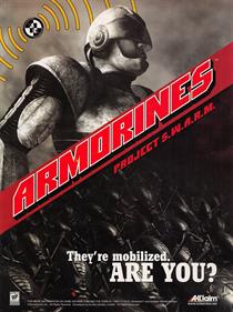 Armorines: Project S.W.A.R.M. - Advertisement Flyer - Front Image
