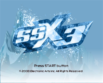 SSX 3 - Screenshot - Game Title Image