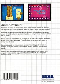 Aztec Adventure - Box - Back Image