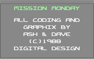 Mission Monday - Screenshot - Game Title Image