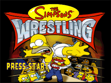 The Simpsons Wrestling - Screenshot - Game Title Image