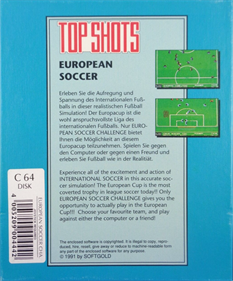 European Soccer Challenge - Box - Back Image