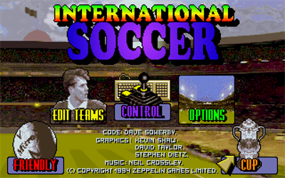 International Soccer - Screenshot - Game Title Image