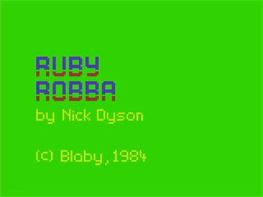 Ruby Robba - Screenshot - Game Title Image