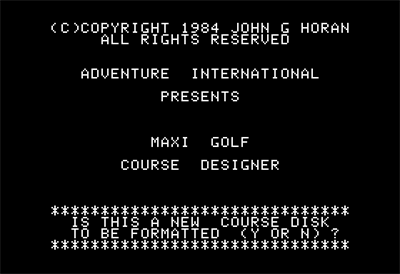 Maxi Golf - Screenshot - Game Title Image