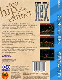 Radical Rex - Fanart - Box - Back Image