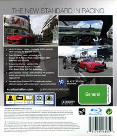 Gran Turismo 5 Prologue - Box - Back Image