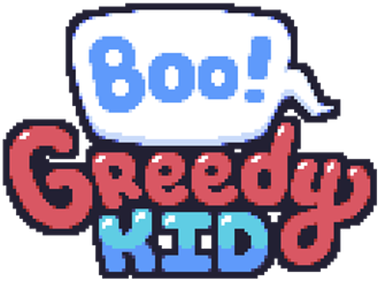 Boo! Greedy Kid - Clear Logo Image