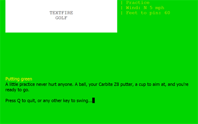 Textfire Golf - Screenshot - Gameplay Image