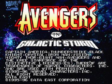 Avengers in Galactic Storm - Screenshot - Game Title Image