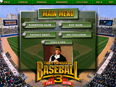 Tony La Russa Baseball 3 - Screenshot - Game Title Image