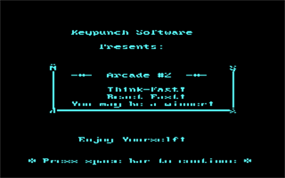 Arcade 2 - Screenshot - Game Title Image