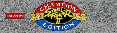 Street Fighter II': Champion Edition - Arcade - Marquee