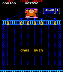 Donkey Kong Junior - Screenshot - Game Over Image