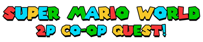 Super Mario World: 2 Player Co-Op Quest! - Clear Logo Image