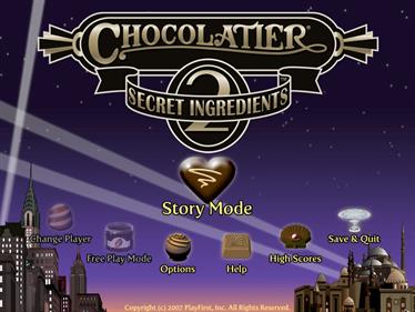 Chocolatier 2: Secret Ingredients - Screenshot - Game Title Image