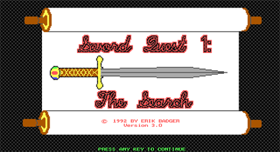 Sword Quest 1: The Search - Screenshot - Game Title Image