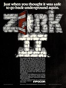 Zork II - Advertisement Flyer - Front Image