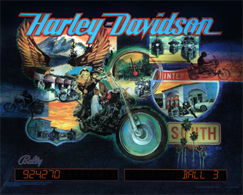 Harley-Davidson (Bally) - Arcade - Marquee Image