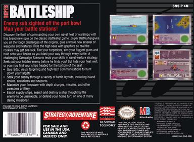 Super Battleship: The Claasic Naval Combat Game - Box - Back - Reconstructed