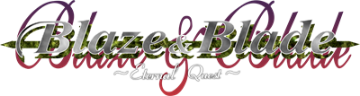 Blaze & Blade: Eternal Quest - Clear Logo Image