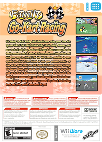 Family Go-Kart Racing - Box - Back Image
