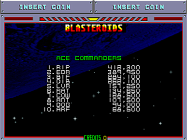 Blasteroids - Screenshot - High Scores Image